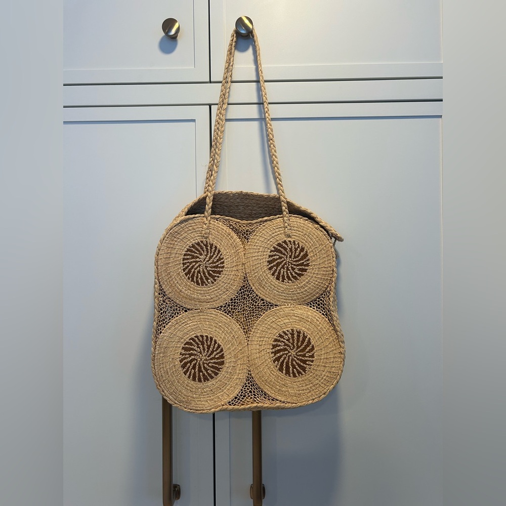 Cute Handwoven Straw Tote Bag | Artisan Raffia Basket | Boho Beach Summer Bag